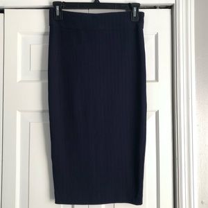 Navy Blue Pencil Skirt | Dynamite